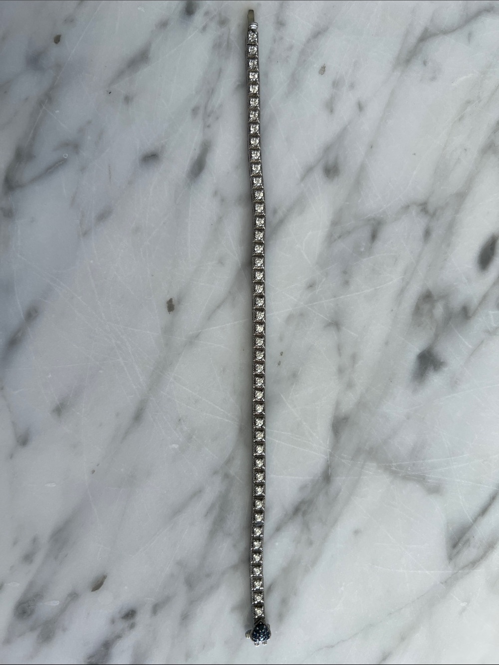 Classic Silver Tennis Bracelet with Clear Stones